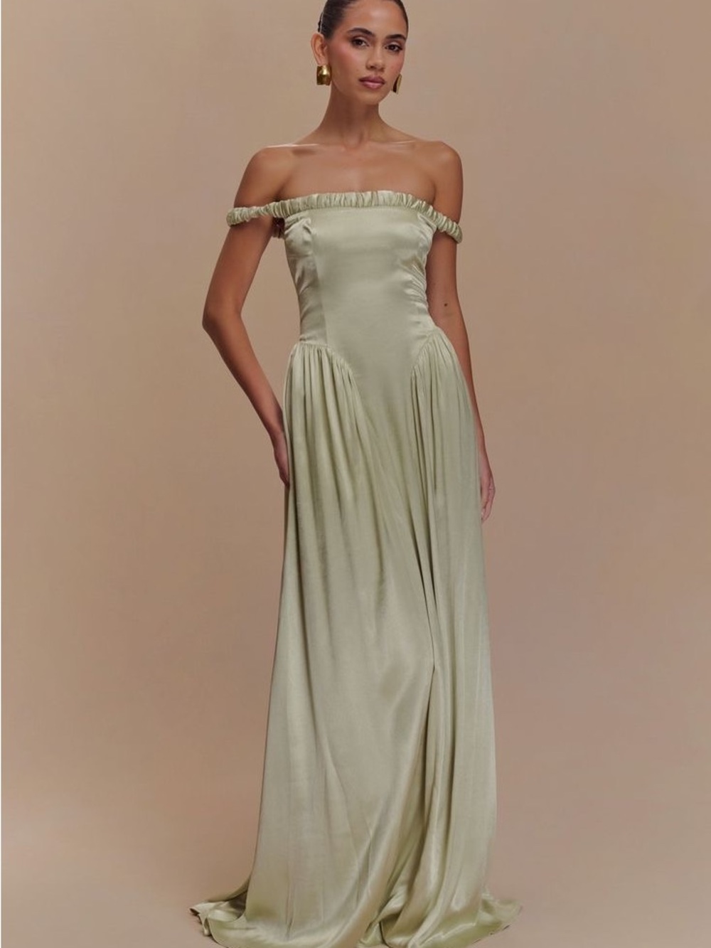 NWT Meshki Coco Dropped Waist Maxi Dress